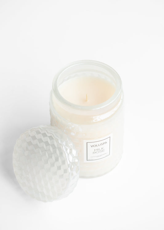 Voluspa® Milk Rose 18oz Large Jar Candle