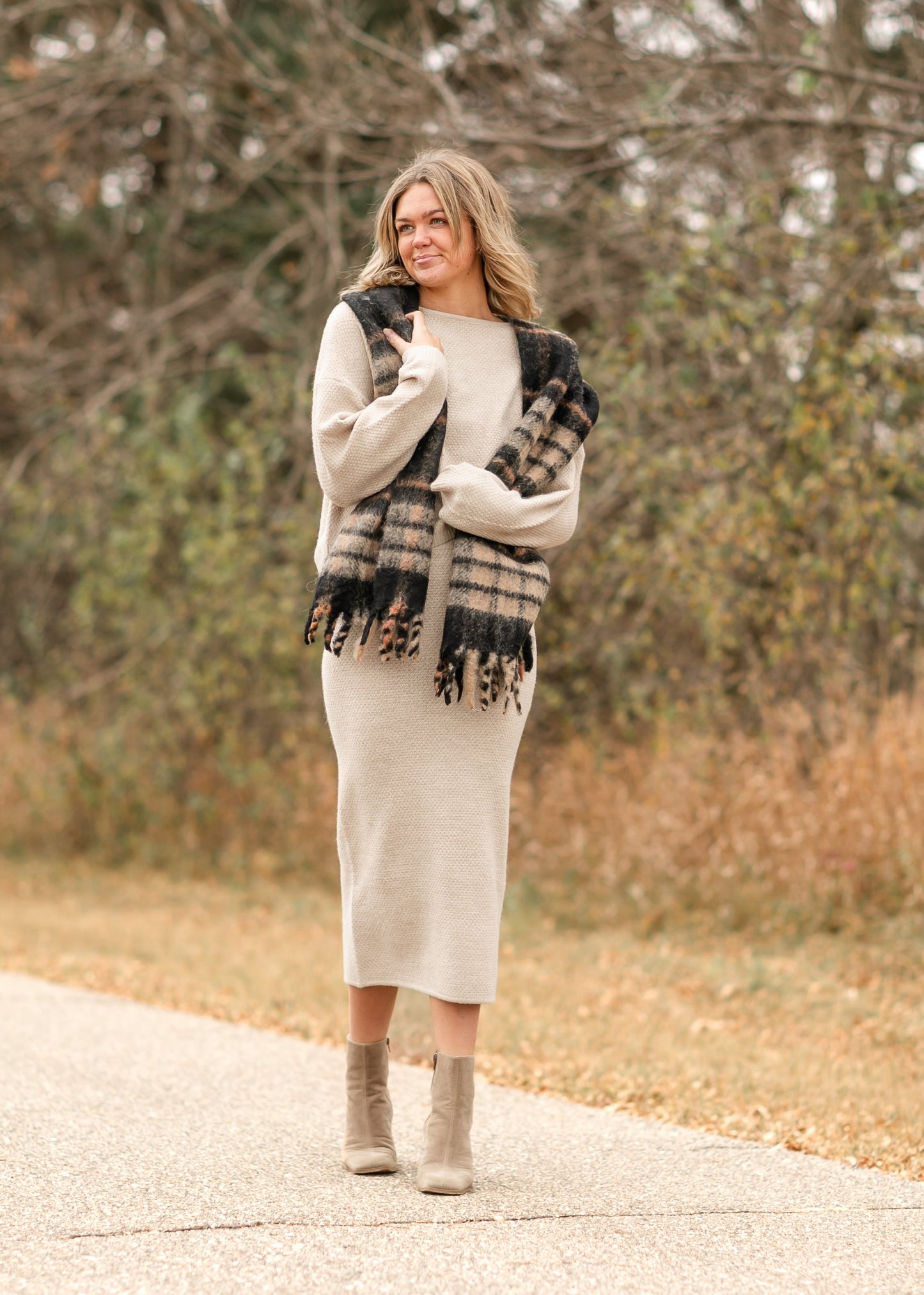 Waffle Knit Batwing Top - FINAL SALE