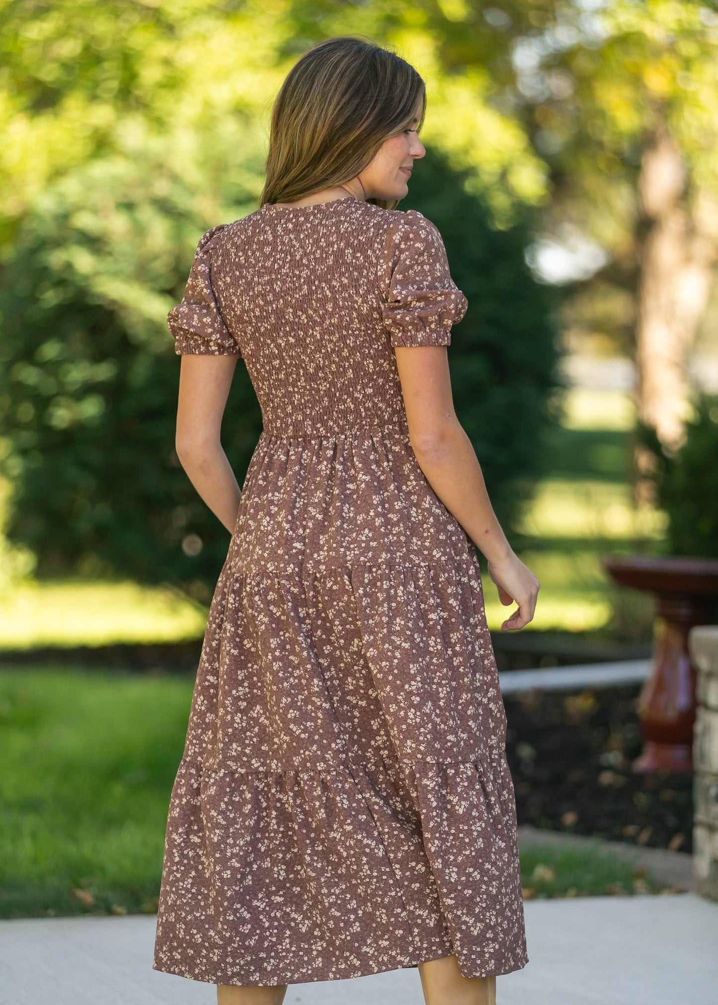 Waist Tie Floral Maxi Dress