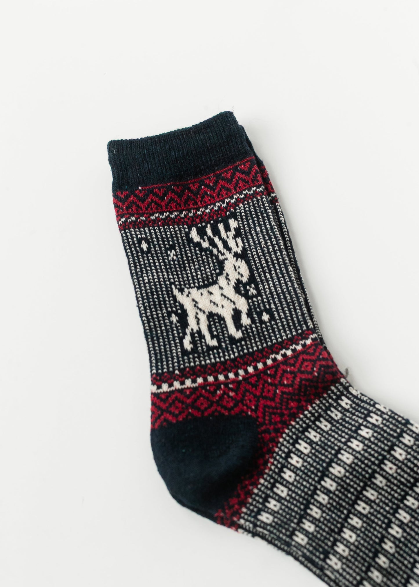 Warm Elk Christmas Crew Socks - FINAL SALE