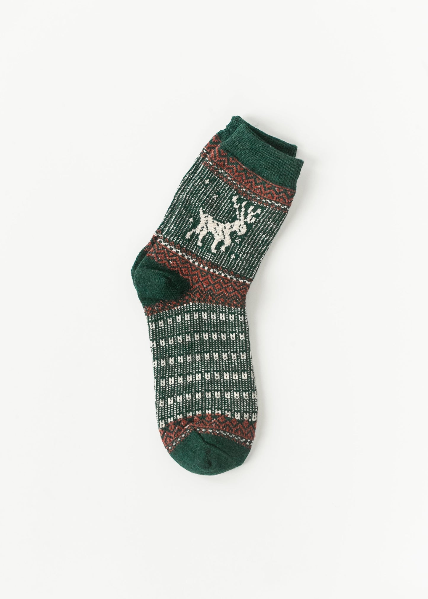 Warm Elk Christmas Crew Socks - FINAL SALE