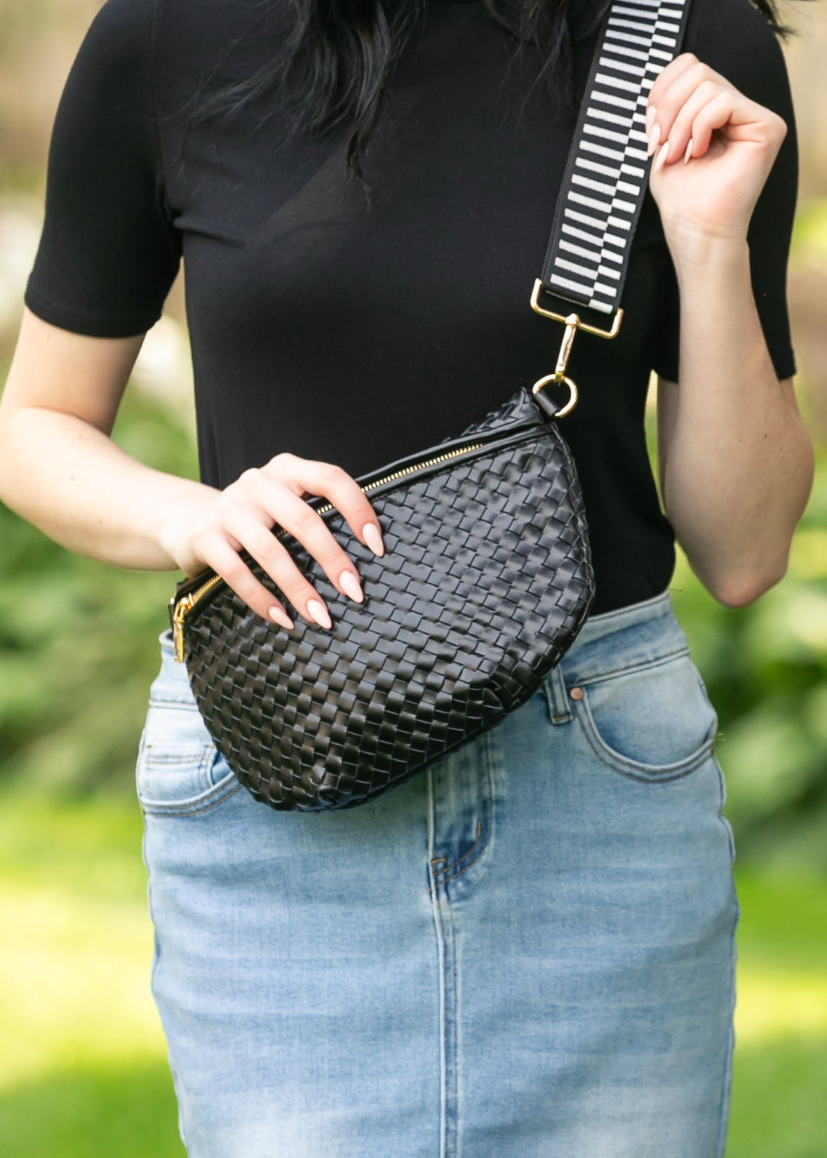 Westlyn Woven Crossbody Bag