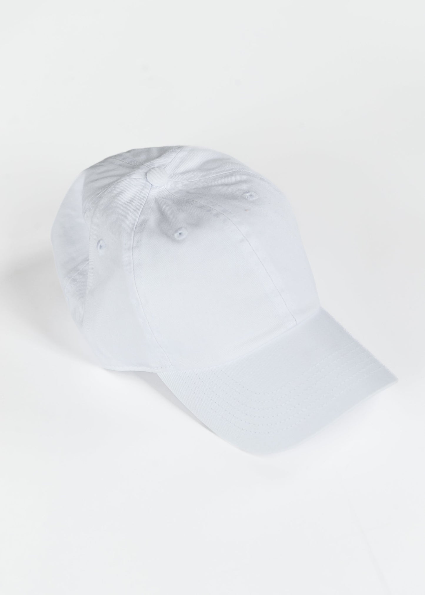 White Cotton Baseball Hat