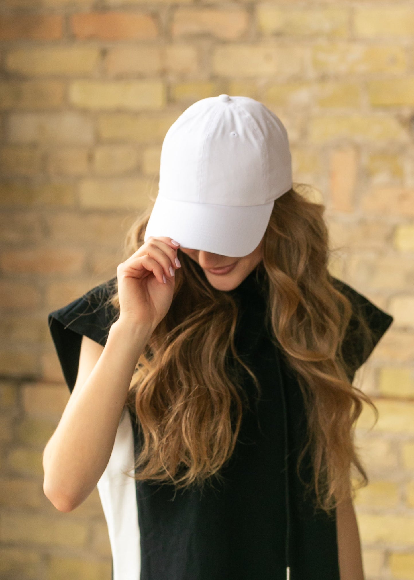 White Cotton Baseball Hat