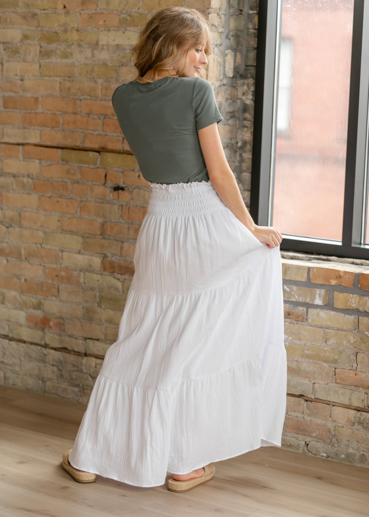 White Gauze Maxi Skirt - FINAL SALE
