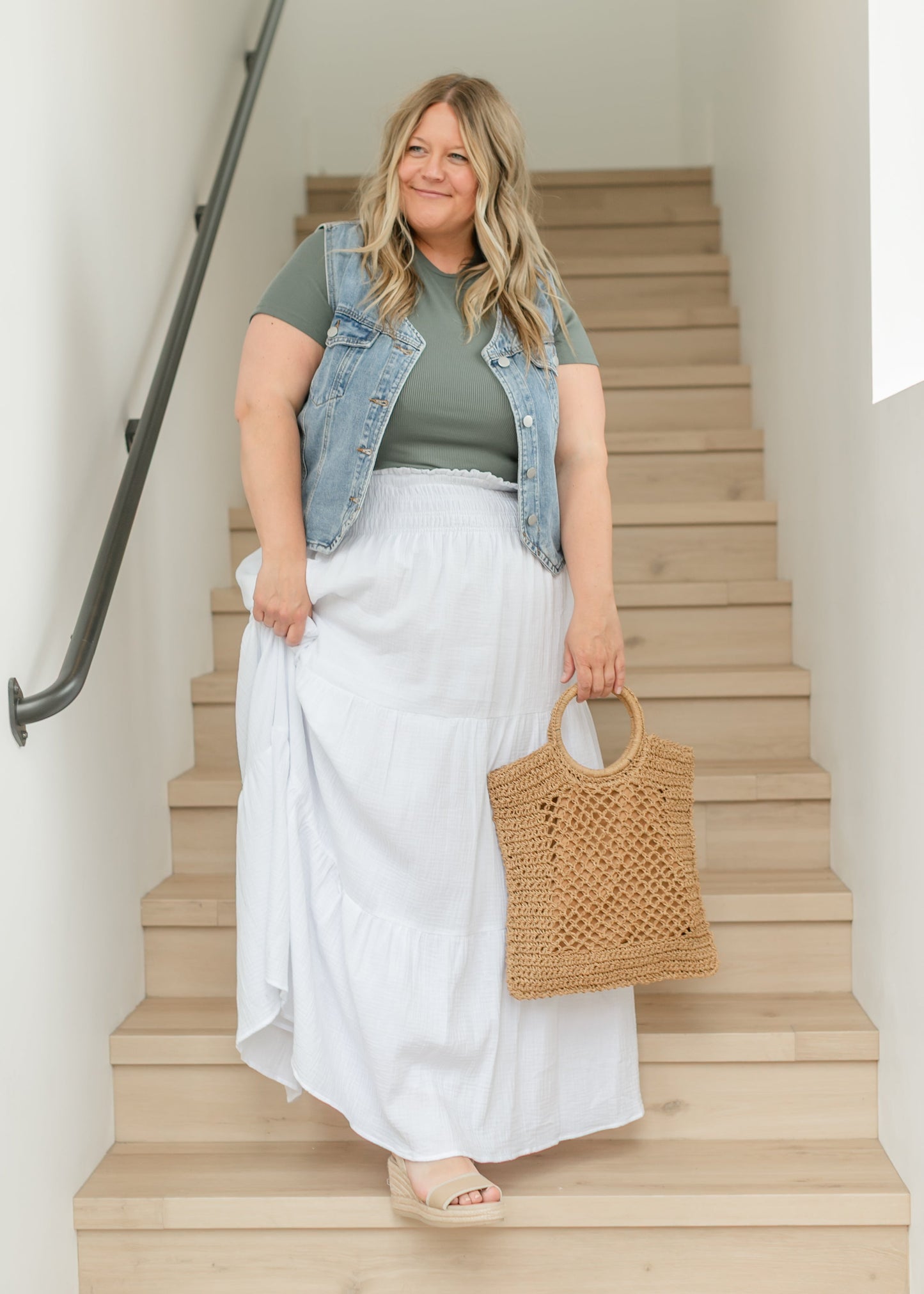 White Gauze Maxi Skirt - FINAL SALE
