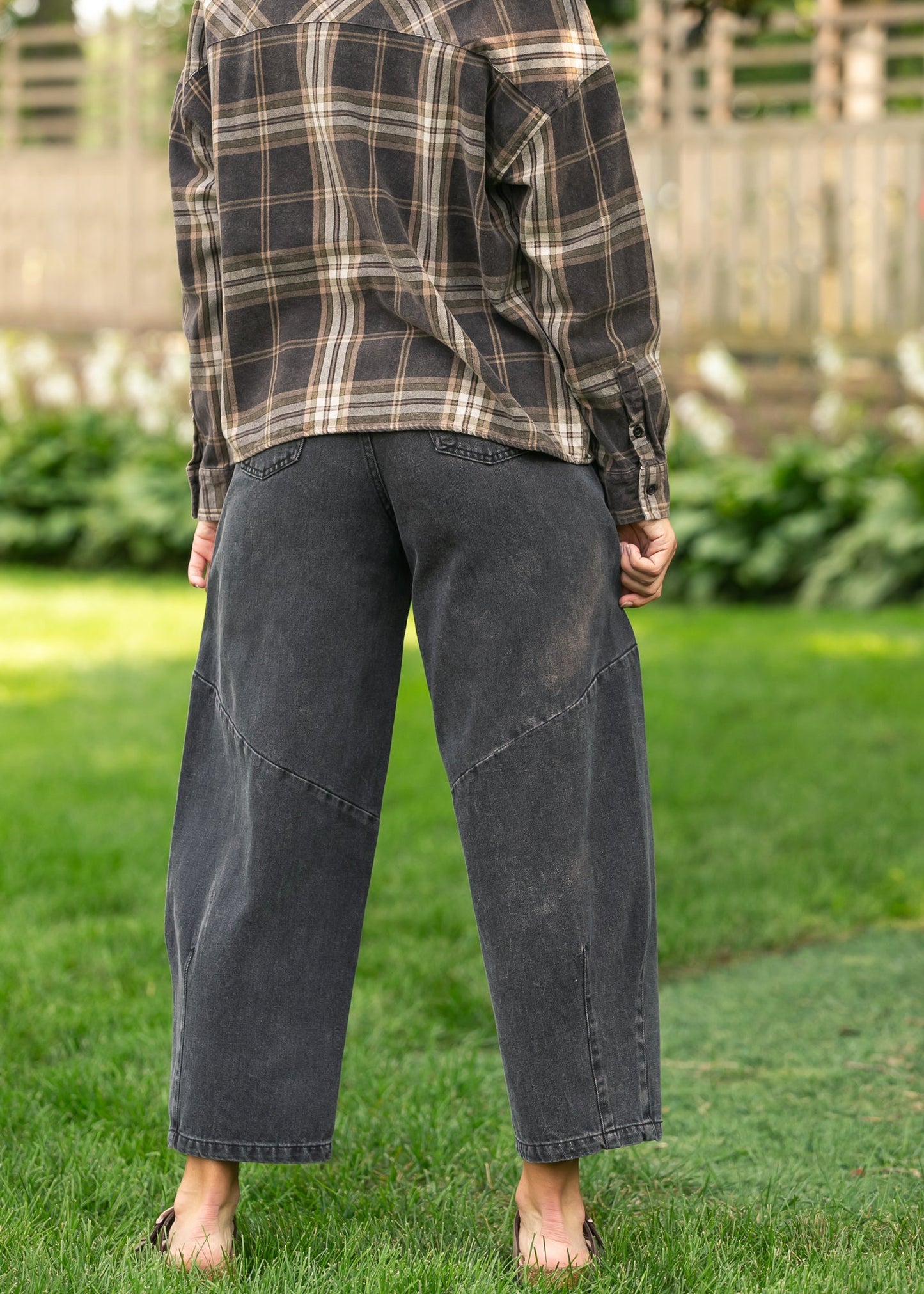 Wide Leg Denim Capri Pants - FINAL SALE