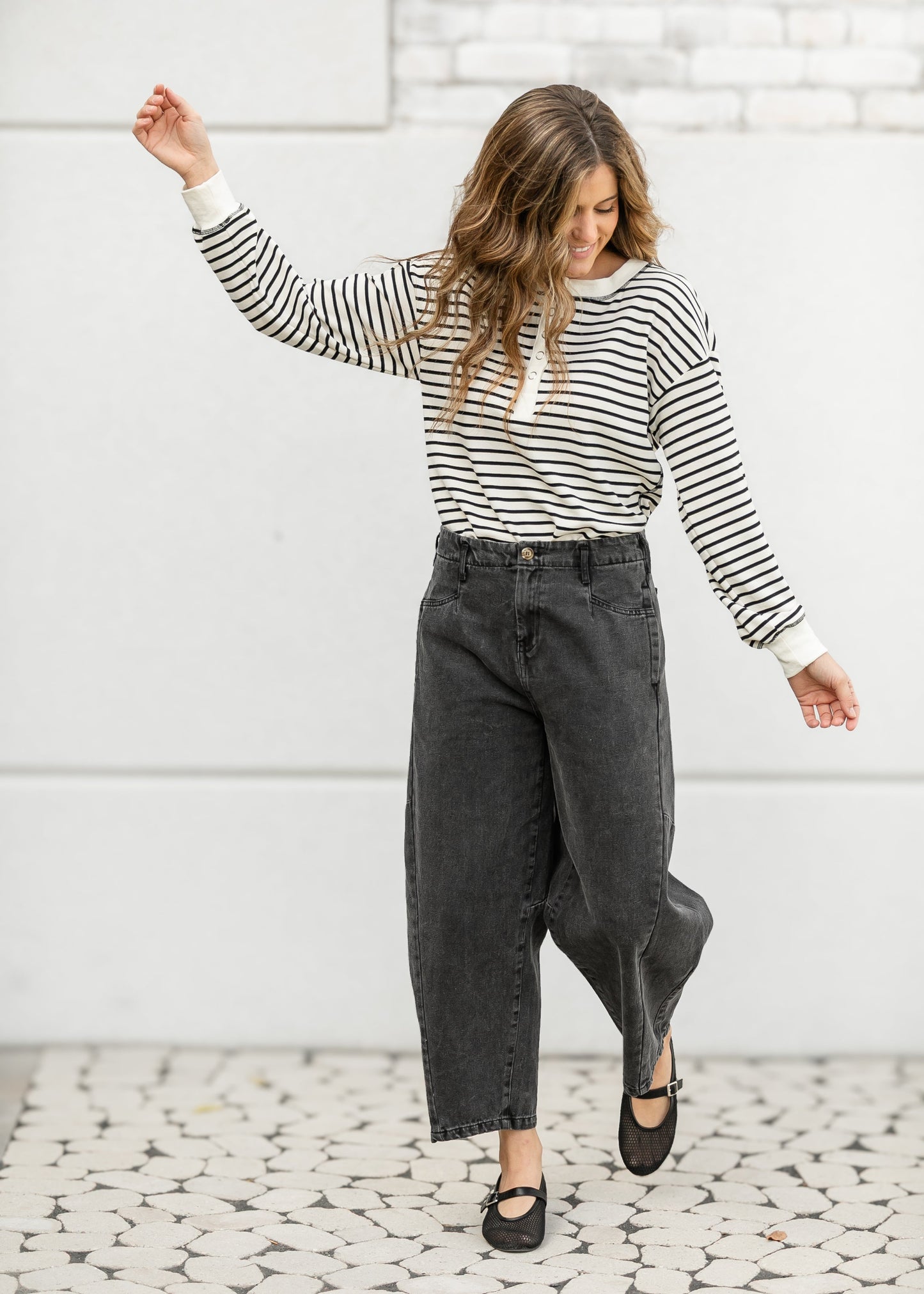 Wide Leg Denim Capri Pants - FINAL SALE