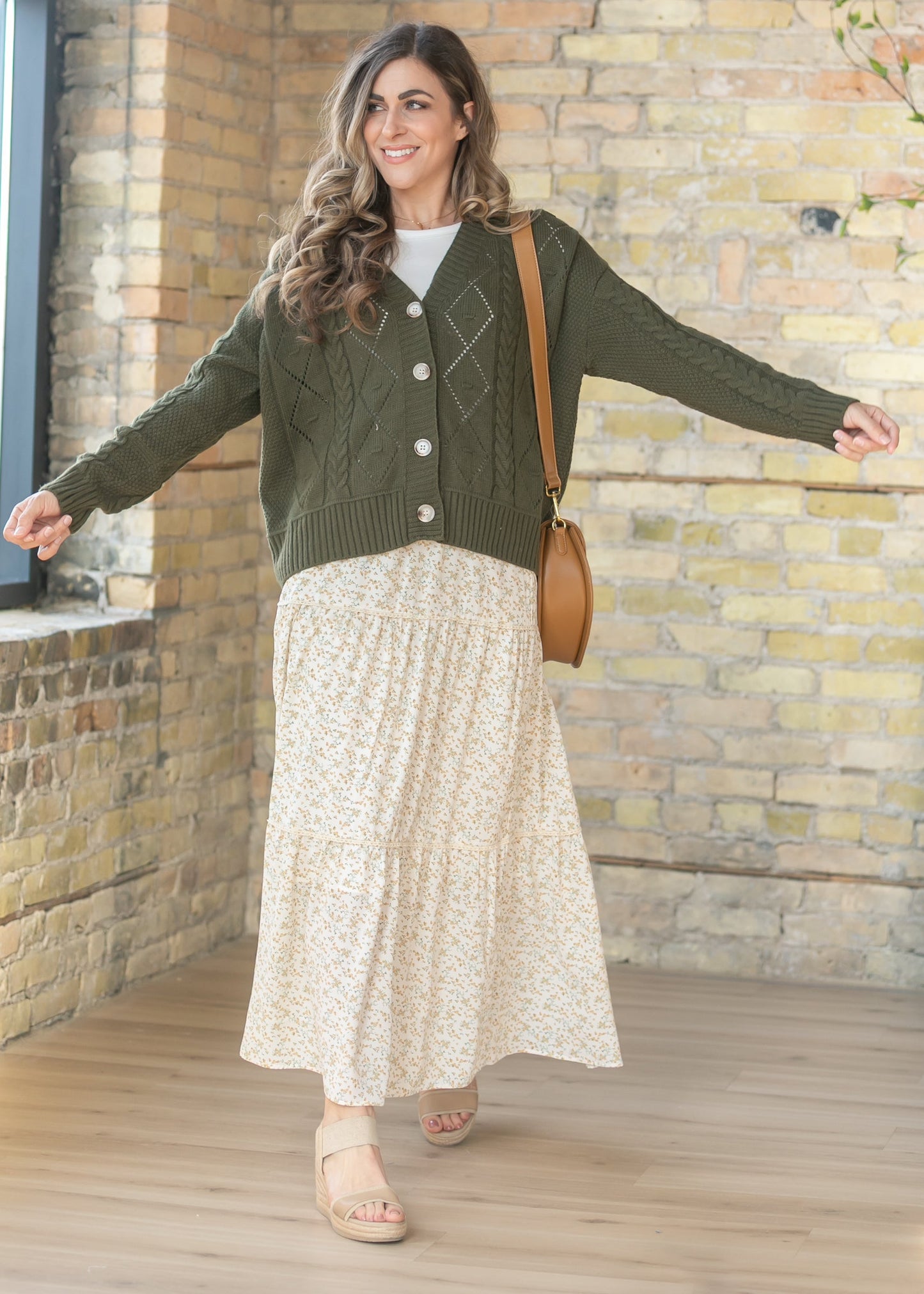 Wilder Lace Tier Floral Maxi Skirt