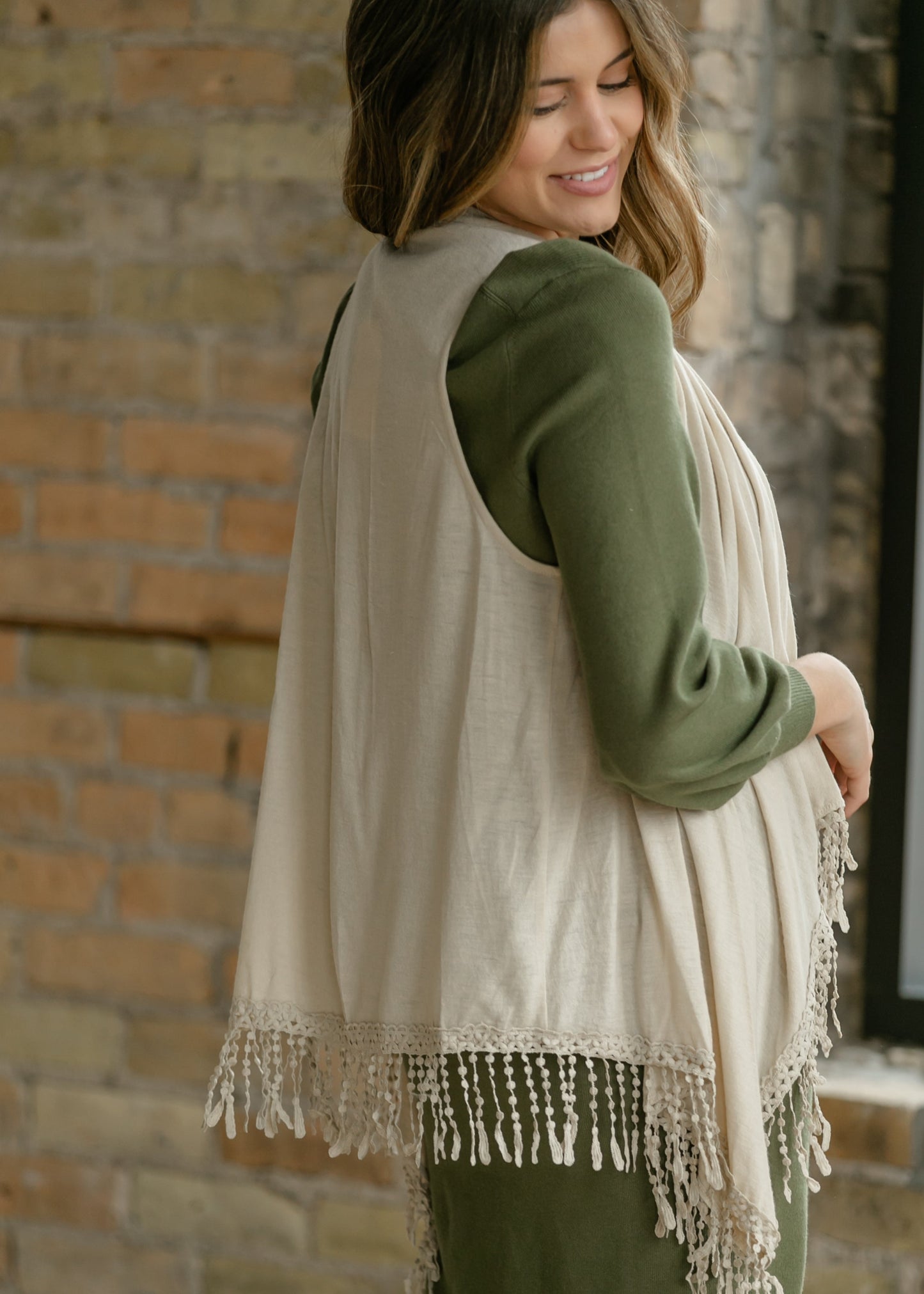 Winslet Tasseled Sleeveless Cardigan - FINAL SALE