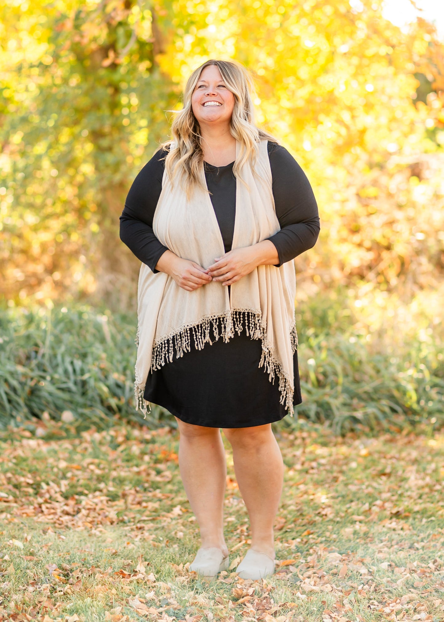Winslet Tasseled Sleeveless Cardigan - FINAL SALE
