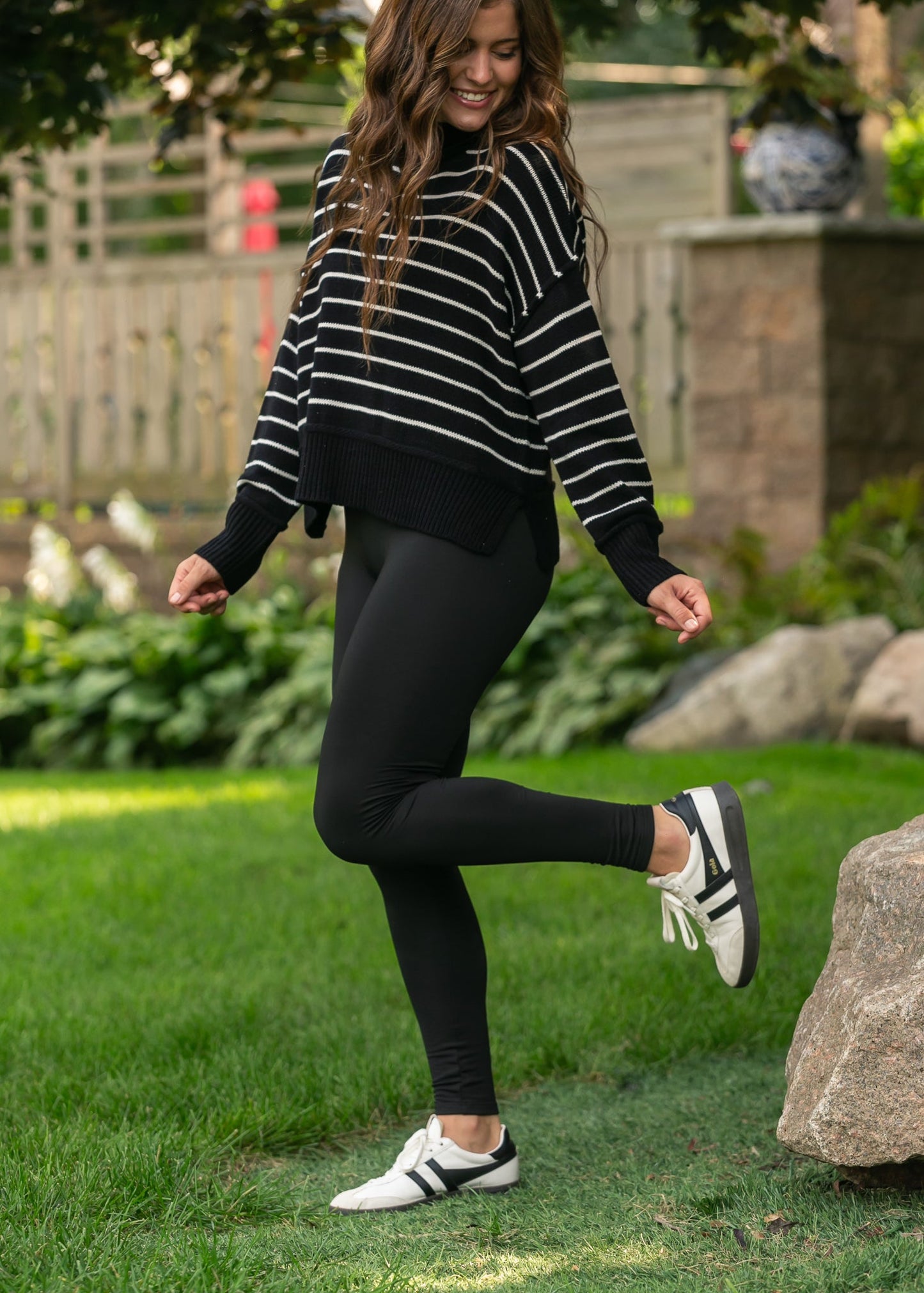 Women's Black No Cling Leggings