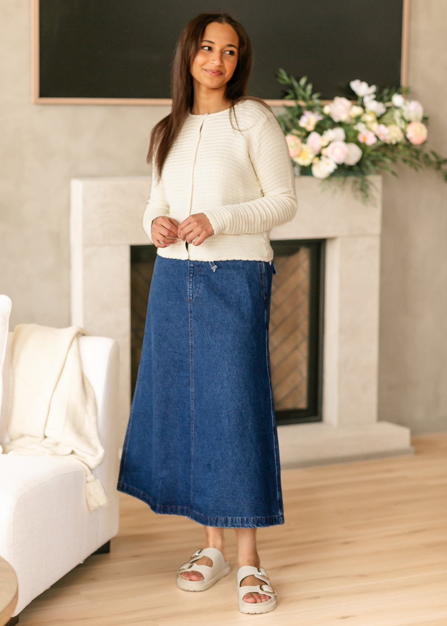 Yael Textured Midi-Weight Cardigan - FINAL SALE
