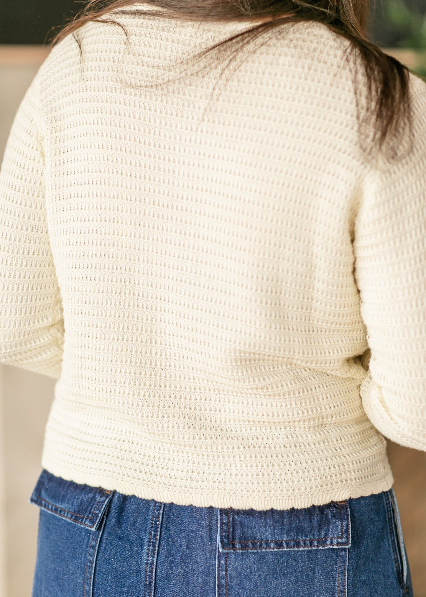 Yael Textured Midi-Weight Cardigan - FINAL SALE