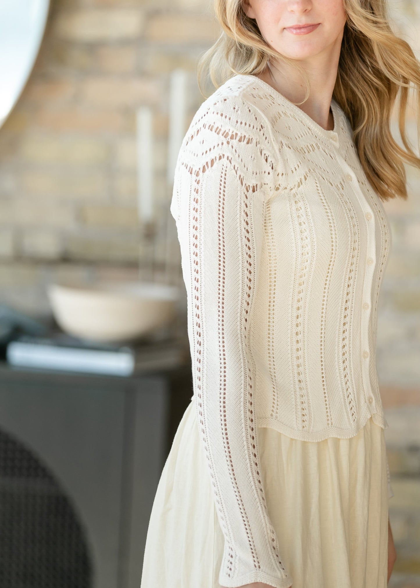 Z Supply® Cloud Alycia Crochet Sweater