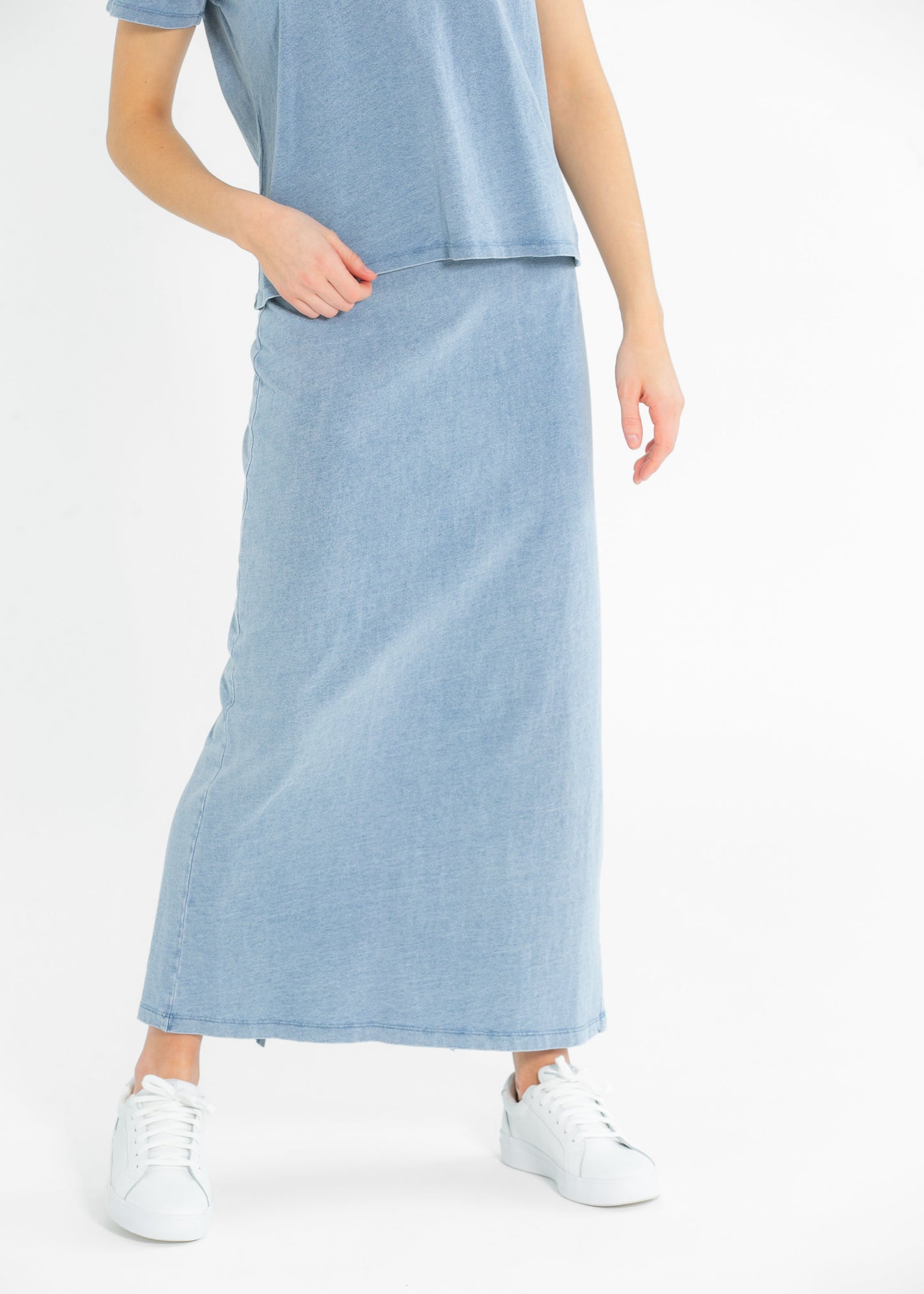Z Supply® Gail Jersey Denim Maxi Skirt