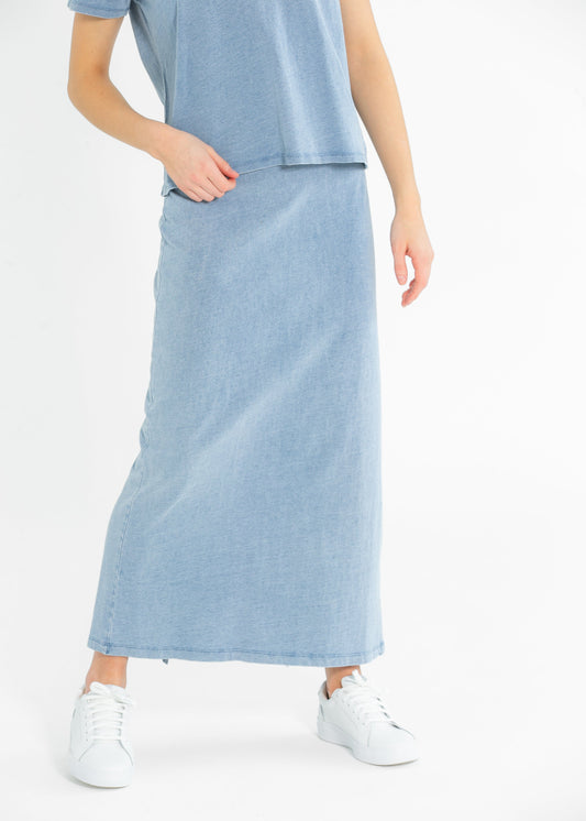 Z Supply® Gail Jersey Denim Maxi Skirt