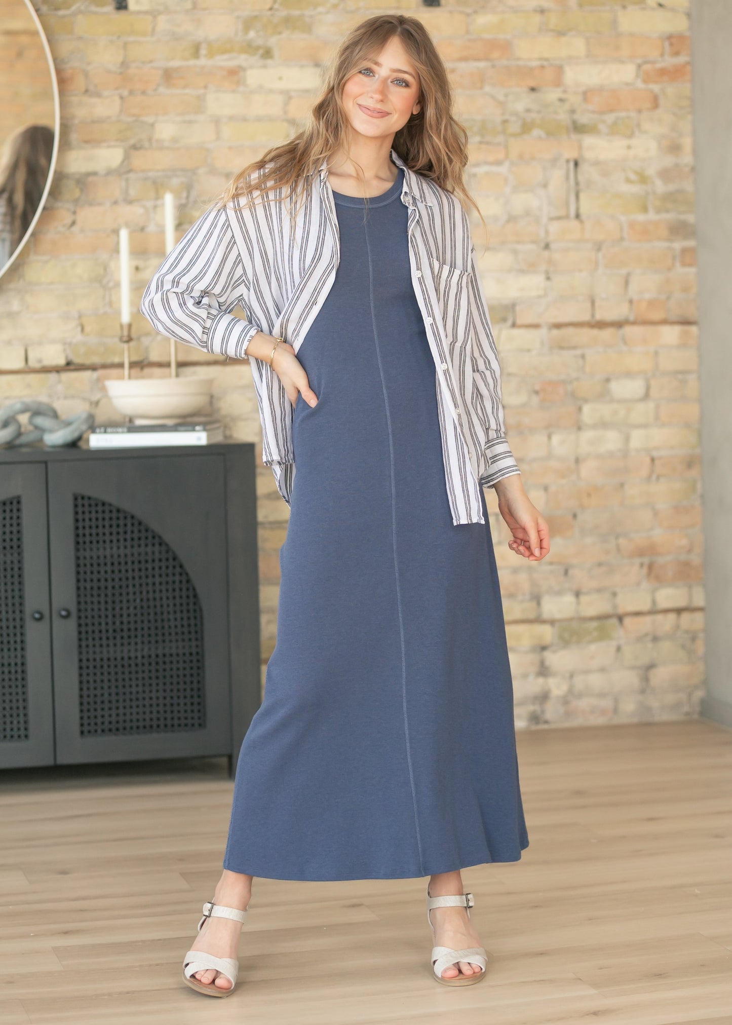 Z Supply® Linden Rib Maxi Dress