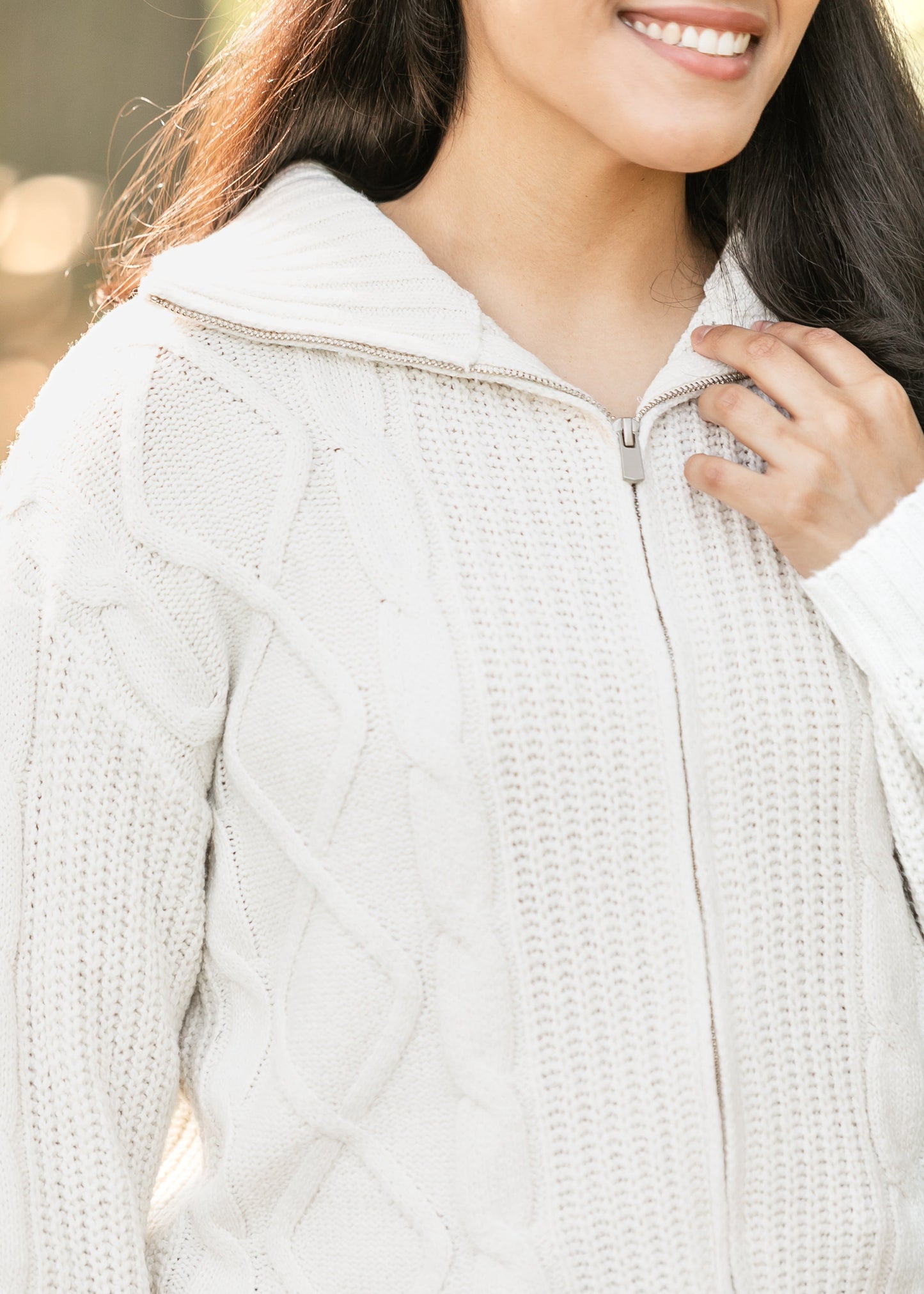 Zip-up Sweater Jacket - FINAL SALE